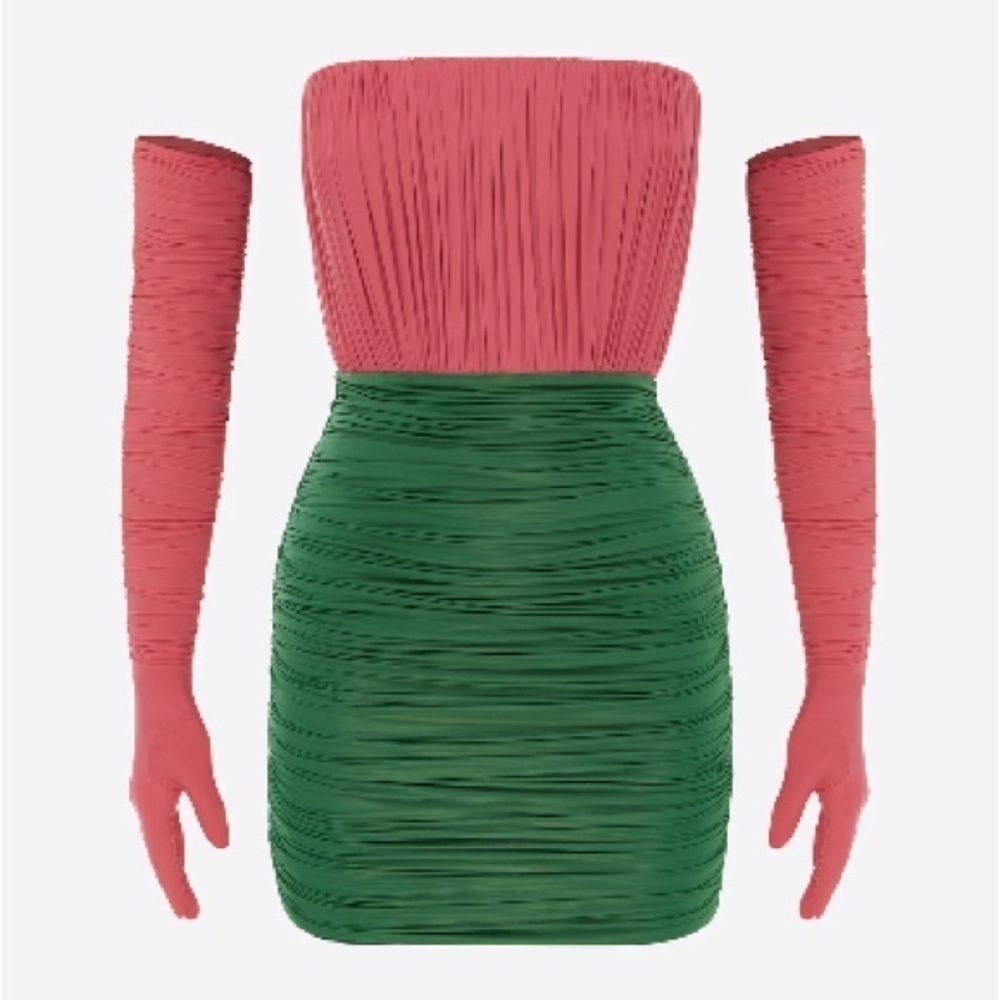 Alex Perry Ruched Jersey Mini Dress - Picture 4 of 8